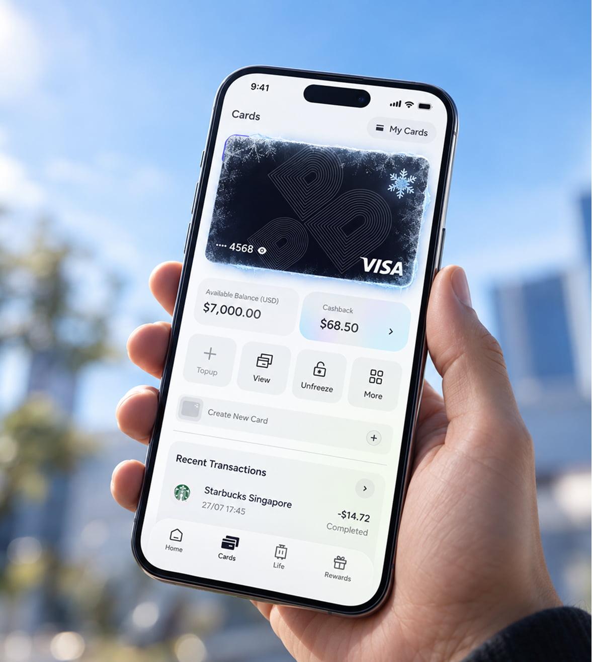 Manage cards individually